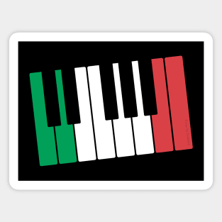 Italian Flag Piano Pianist Italy Magnet